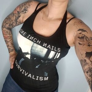 NINE INCH NAILS halter top Handmade